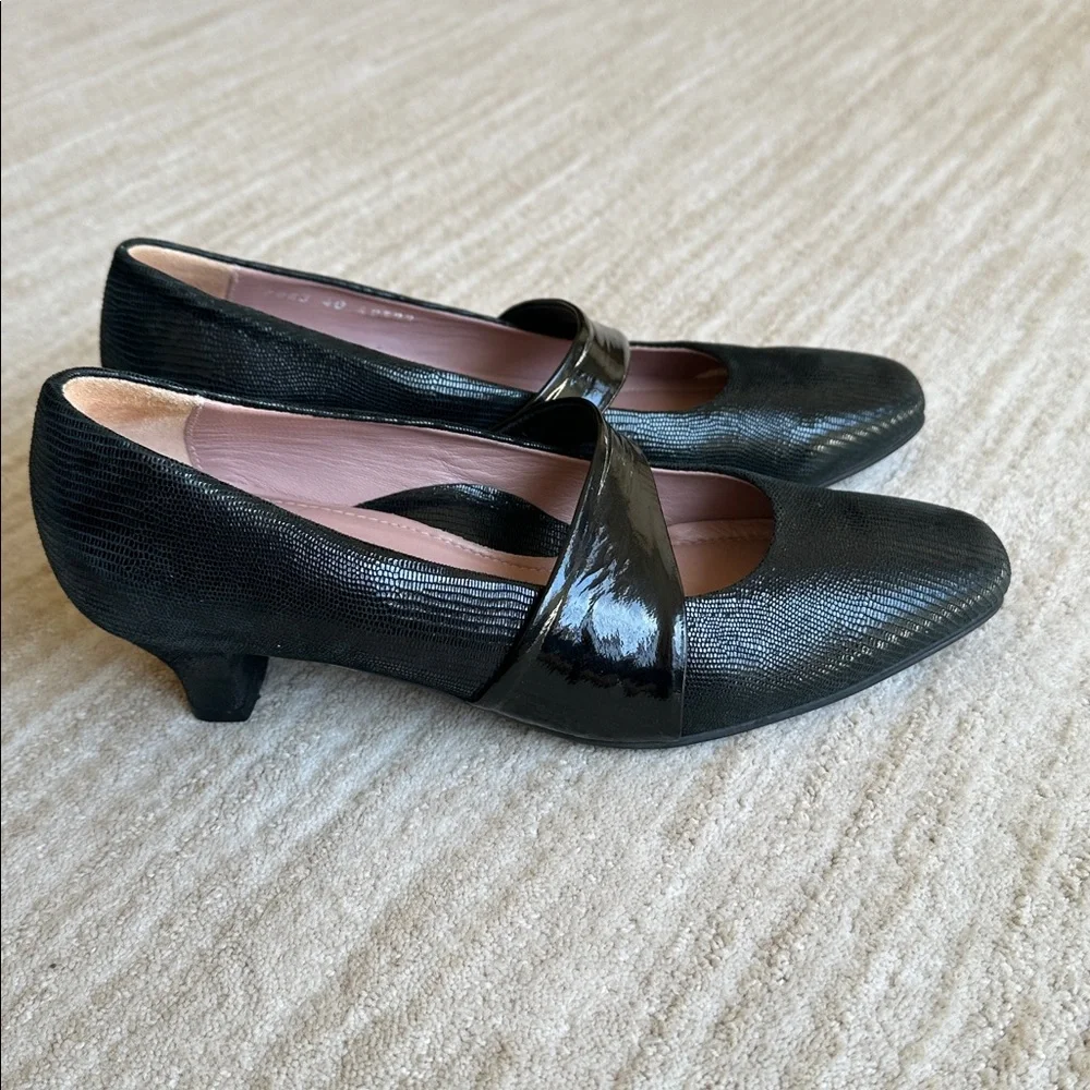 BeautiFeel Victoria Luminous Suede Pump Black Black Patent EU 40 US 9-9.5